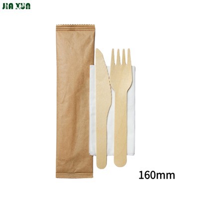 डिस्पोजेबल लकड़ी के चाकू और कांटे