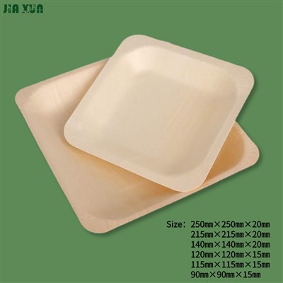 डिस्पोजेबल लकड़ी की प्लेटें